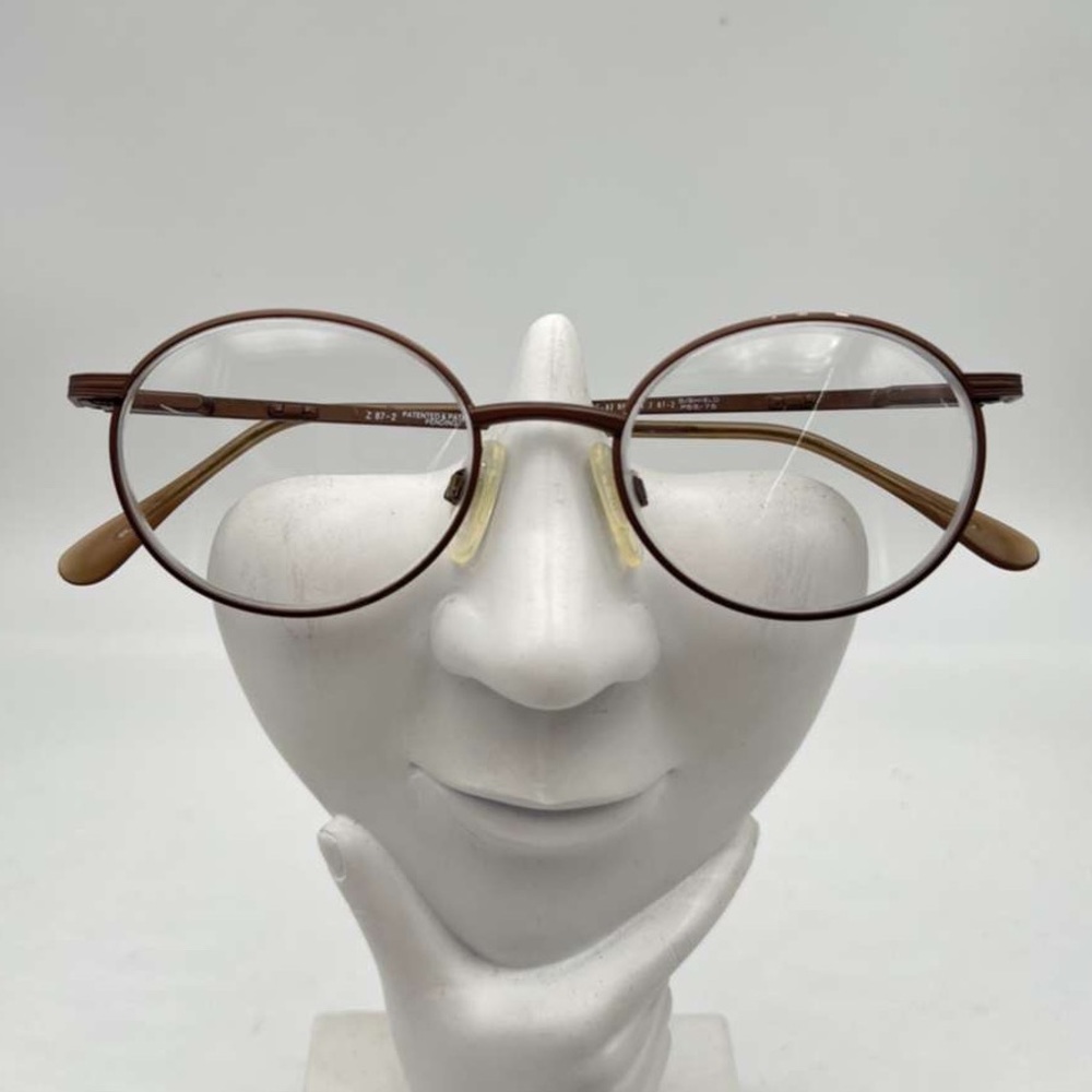 Vintage Brown Oval Sunglasses Frames DG82